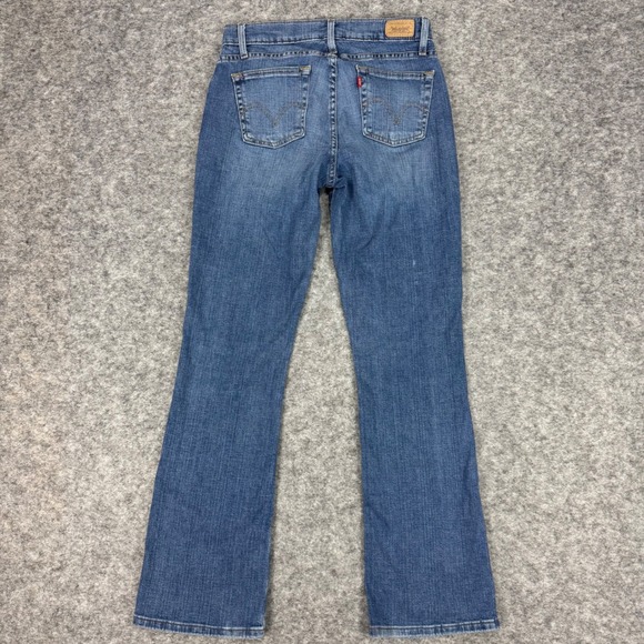 LEVIS Curvy Boot Cut 529 Jeans Womens Blue Denim Stretch Cotton Blend 4M - Picture 3 of 13
